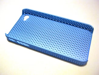 Zadní kryt iPhone 4 / 4GS děrovaný modrý - Kryt iPhone Apple 4G, 4GS.