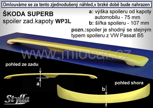 Škoda Superb I. křídlo