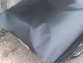 Folie 3D 50x60 cm černá matná - Mat folie černá 3D