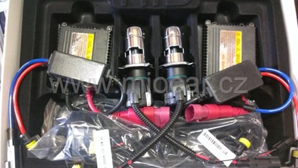 Xenony H4 bi xenon 8000K HID SLIM xenonová sada  - H4 bixenon přestavbová sada