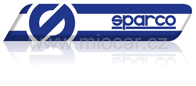 SPARCO 3D samolepka modrá 