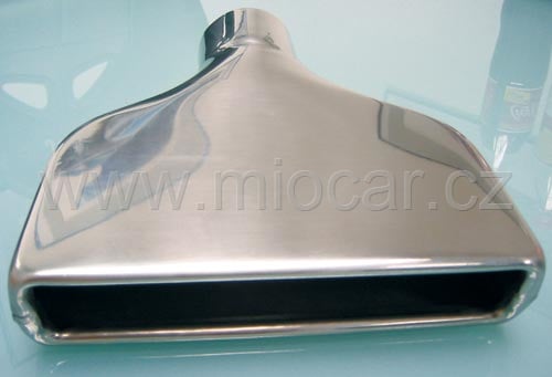 Nerezová koncovka výfuku Flat 197 x 51 mm