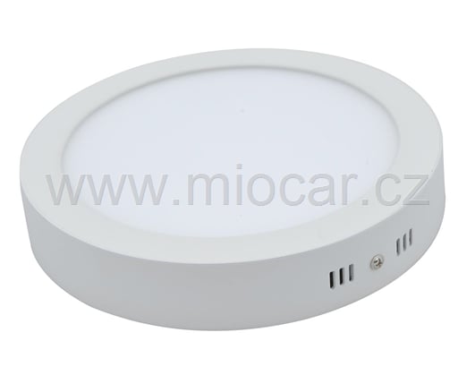 Stropní LED panel, 18W, kulatý, teplá bílá