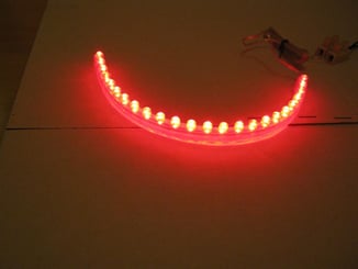 LED pásek / Strip čelní - FLEXIBILE 24cm červený - led strip , lediodový pásek červená  barva (8).JPG