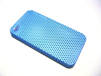 Apple iPhone zadní kryt  děrovaný MIX 7ks - Kvalitní odolný silikonový kryt pro Apple iPhone 4G, 4GS. Děrovaný design. Modrý.