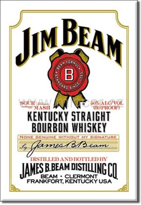 Magnetka Jim Beam white