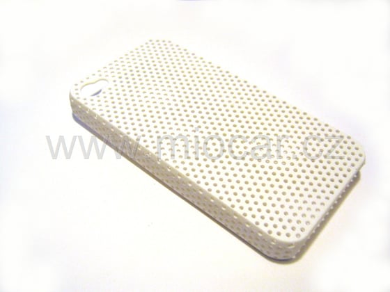Zadní kryt iPhone 4 / 4GS děrovaný bílý