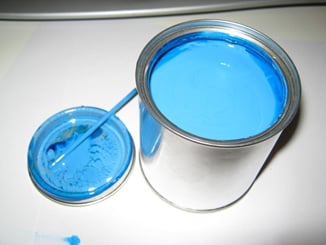 Barva na brzdy a motor kelímek 250 ml modrá světlá - Barva na brzdy modrá světlá