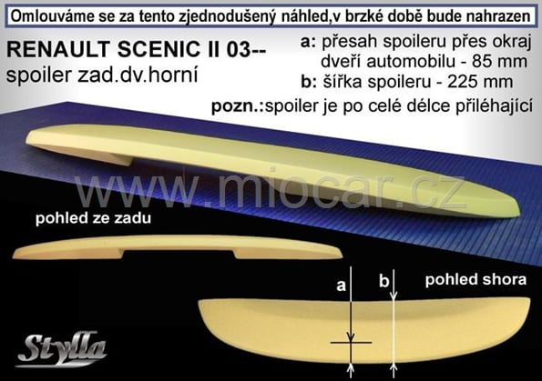 Renault Grand Scenic křídlo / štít