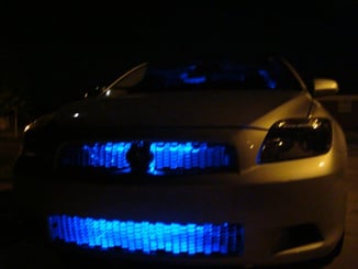 LED pásek  / Strip čelní - FLEXIBILE 24cm modrý - -