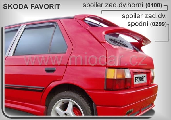 Škoda Favorit křídlo spodní