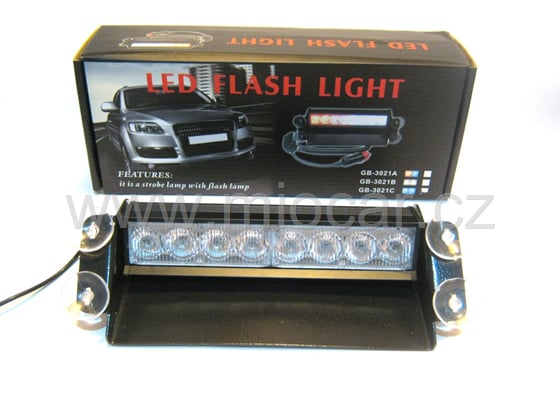 LED Stroboskopy policie MAXI bílé