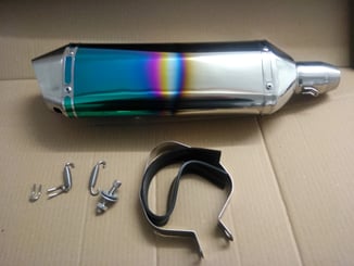 Výfuk na moto AK 460 pálený design  - Výfuk na moto AK 460 pálený design  (13)