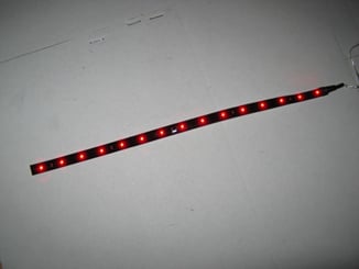 LED pásek / Strip boční - samolepící FLEXIBILE 60cm červený  - Led samolepící pásek červený (6).JPG