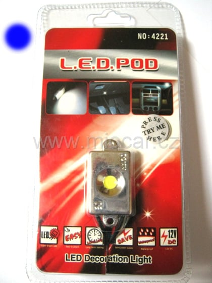 SMD LED POD  osvětlení modré