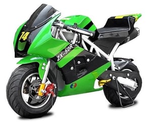 Brzdové destičky type 1, minibike, čtyřkolka 49 ccm - minibike_racing_ps50_zelena