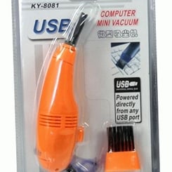 Vysavač na klávesnici USB oranžový - Praktický a kompaktní vysavač na klávesnic