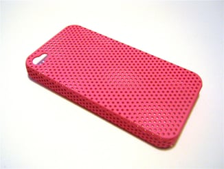 Apple iPhone zadní kryt  děrovaný MIX 7ks - Odolný růžový silikonový kryt pro Apple iPhone 4G, 4GS. Děrovaný design.