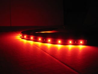 LED pásek / Strip boční - samolepící  FLEXIBILE 30cm červený - Led samolepící pásek červený (3).JPG