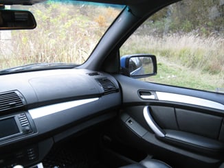 Carbonová  folie 3D  50x60 cm stříbrná - Polep 3D carbon interier BMW X5 (3).JPG