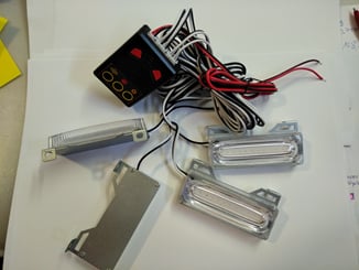 Stroboskopy do masky COB LED oranžové - IMG_20180717_141748