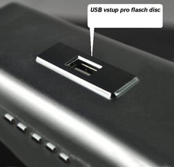 Music Angel MP3 přehrávač 4 in 1 USB - flasch, SD, FM, Speaker černý - Na výběr máte z  USB flasch disc, micro SD karty nebo jen můžete poslouchat vestavěné rádio FM.