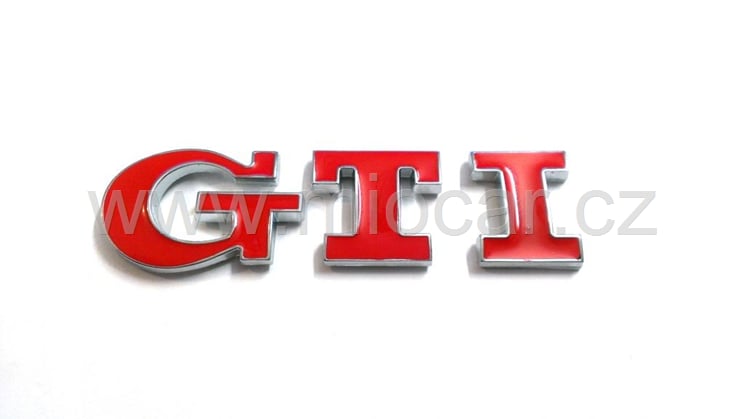 GTI znak kovový 