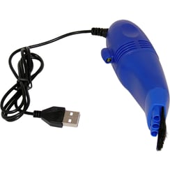 Vysavač na klávesnici USB modrý - Vestavěné světlo umožňuje se přesně zaměřit na vysávanou oblast i když je nedostatek světla.