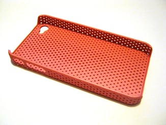 Apple iPhone zadní kryt  děrovaný MIX 7ks - Odolný světlý růžový silikonový kryt pro Apple iPhone 4G, 4GS. Děrovaný design.