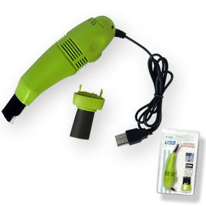 Vysavač na klávesnici USB zelený