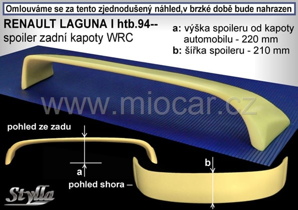 Renult Laguna I  křídlo WRC