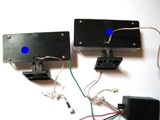 Stroboskopy 2 x 22 LED panel velký Type modrá - modrá - stroboslopy (3).JPG
