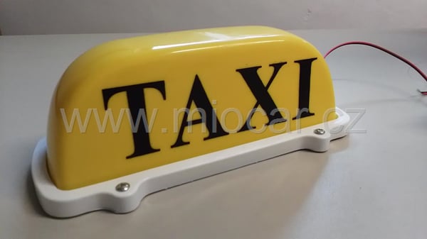 Taxi maják retro, magnetický 12V, podsvícený LED