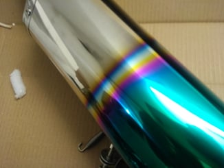 Výfuk na moto AK 460 pálený design  - Výfuk na moto AK 460 pálený design  (17)