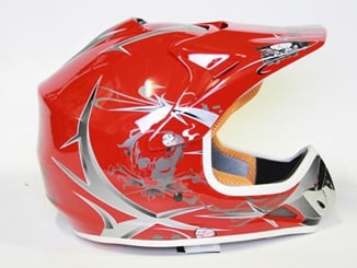 Helma Cross Kimo Nitro červená - Materiál: HIGH TECH termoplastic ABS