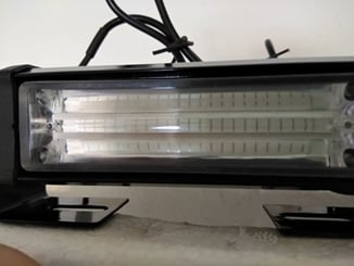 COB PREDÁTOR, LED stroboskopy 2x panel modrý 12-24V - COB LED