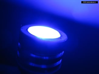 LED SMD žárovky bezpaticové  12V T10 2ks modrá - Real foto SMD T10 modrá barva (2).JPG