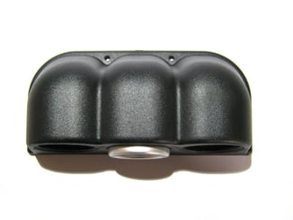 Držák / kaplička 3. budíků černá - kaplička pro budíky 52mm (4)
